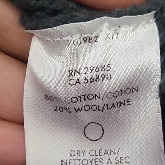 Pendleton Cardigan Sweater Button Front Thick Knit Grandpa Green Cotton Size LG - Picture 3 of 4